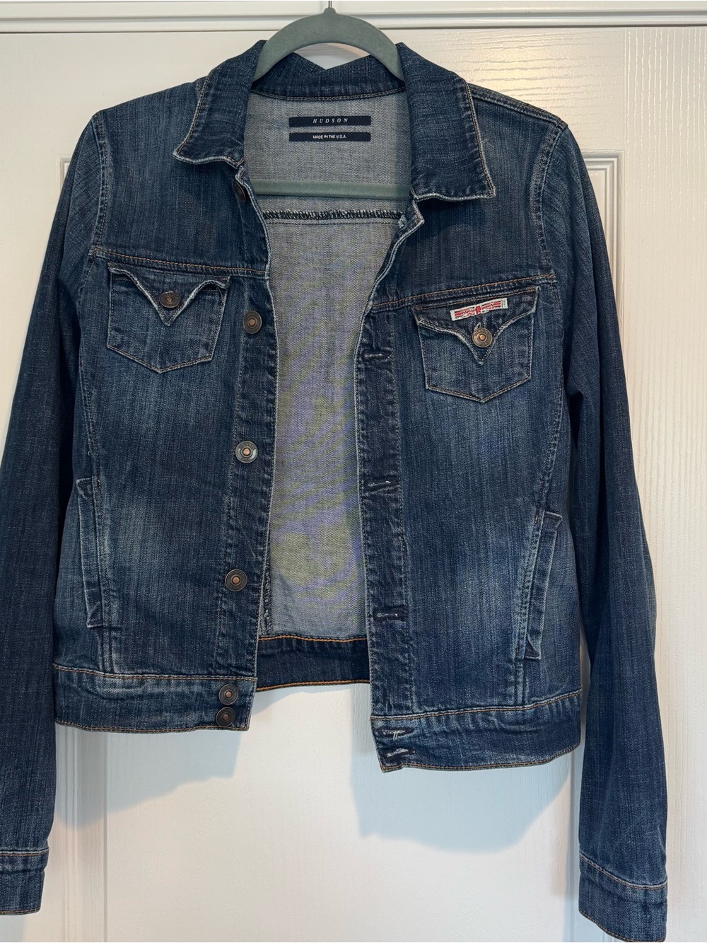 Hudson Denim Jacket in Dark Blue